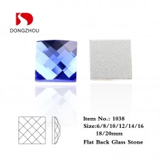 DZ-1038 colorful crystal flat back pendant stones for jewelry making